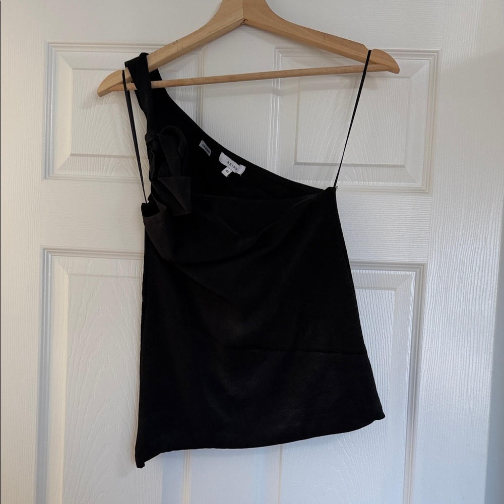 Reiss One Shoulder Knit Top